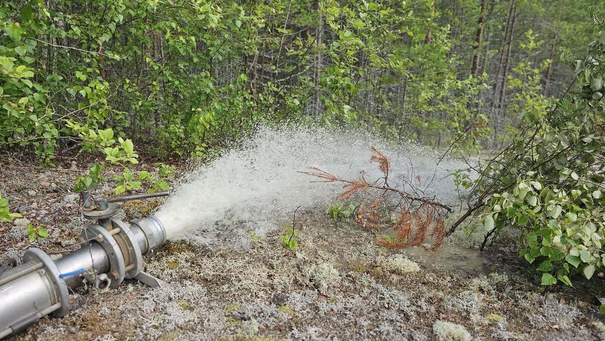 Well yield measurement.